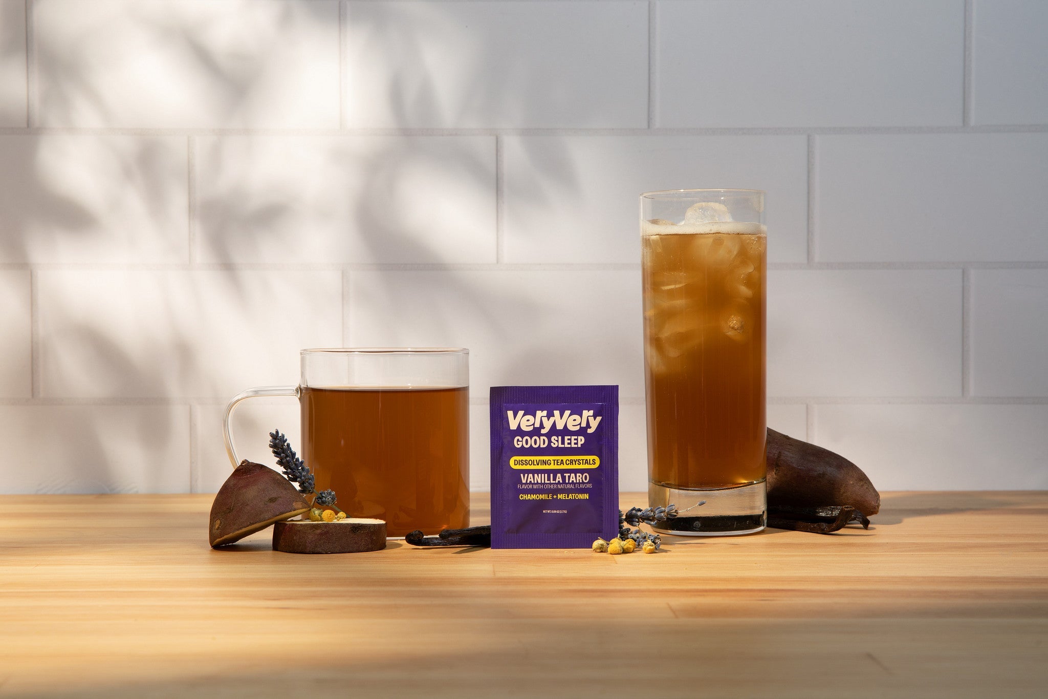 Vanilla | Sleepy Tea Blend — Styled duo on counter